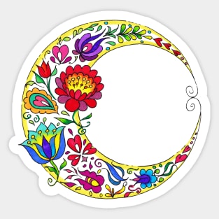 Flowers in the Moon Sticker